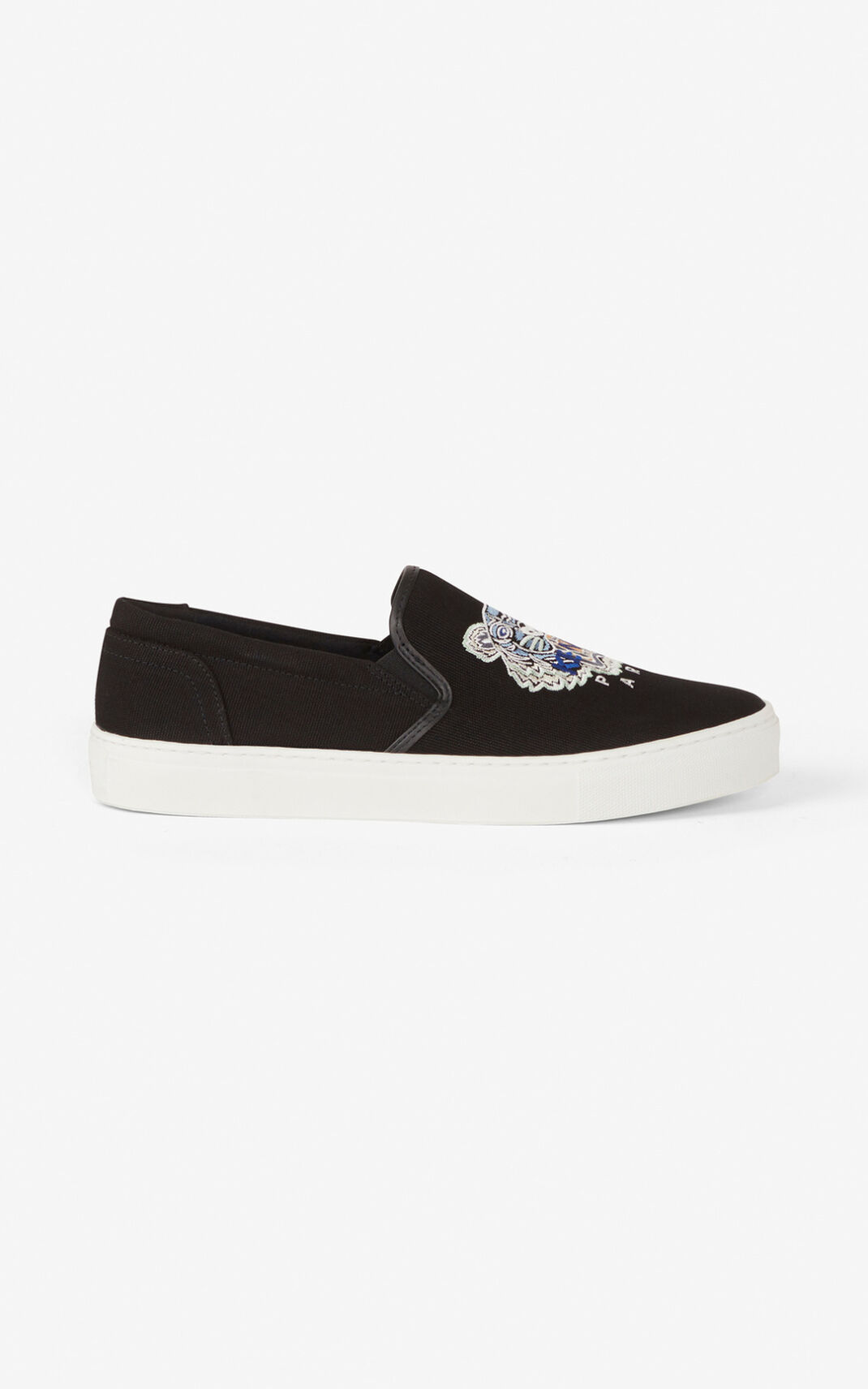 Kenzo K Skate Tiger laceless Tornacipő Férfi Fekete | ID.996594